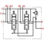 ROZDZIELACZ HYDRAULICZNY 2 SEKCYJNY 40L JOYSTICK